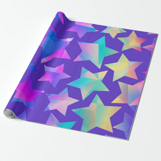 Sternmuster Geschenkpapier (Ungerollt)