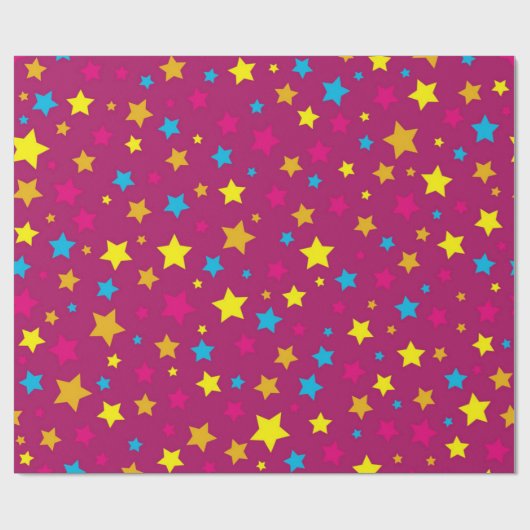 Sternmuster Geschenkpapier (Flach)