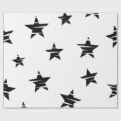 Sternmuster Geschenkpapier (Flach)