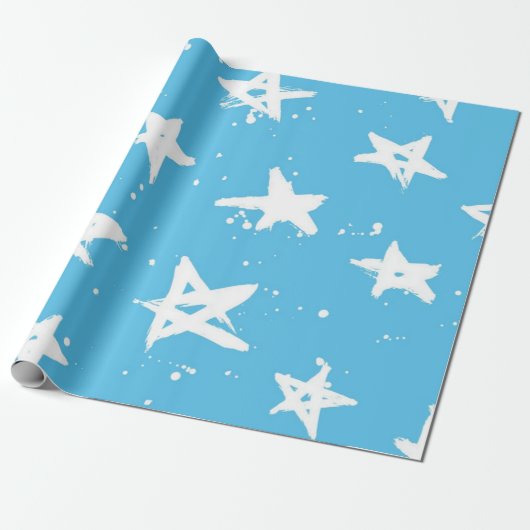 Sternmuster Geschenkpapier (Ungerollt)