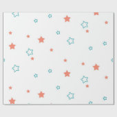 Sternmuster Geschenkpapier (Flach)
