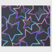 Sternmuster Geschenkpapier (Flach)