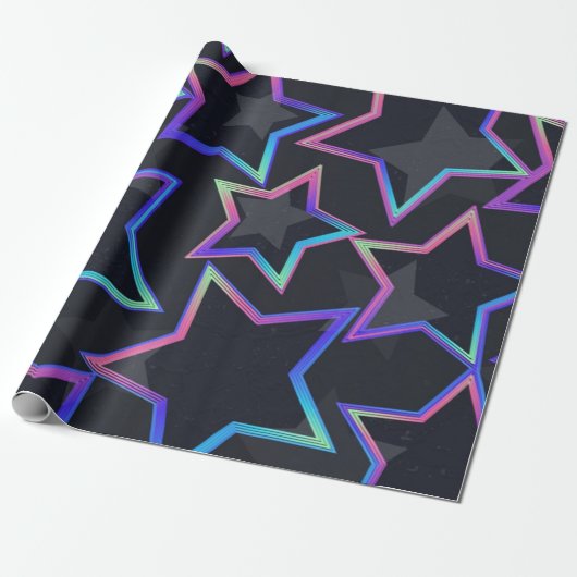 Sternmuster Geschenkpapier (Ungerollt)