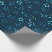 Sternmuster Geschenkpapier (Ecke)