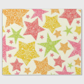 Sternmuster Geschenkpapier (Flach)