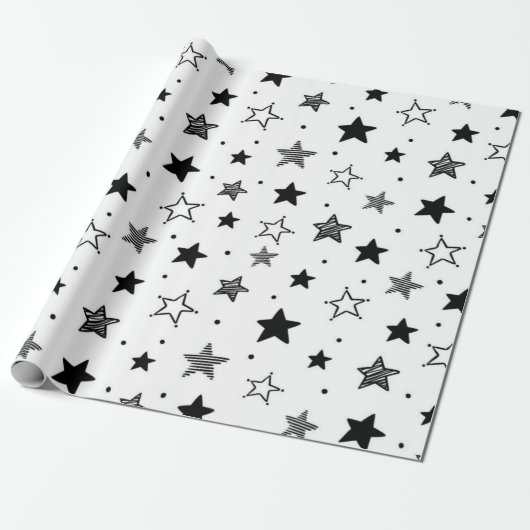 Sternmuster Geschenkpapier (Ungerollt)