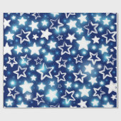 Sternmuster Geschenkpapier (Flach)