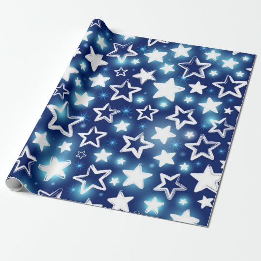Sternmuster Geschenkpapier (Ungerollt)