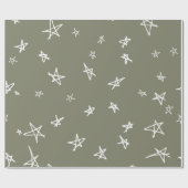 Sternmuster Geschenkpapier (Flach)