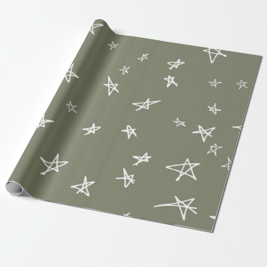 Sternmuster Geschenkpapier (Ungerollt)