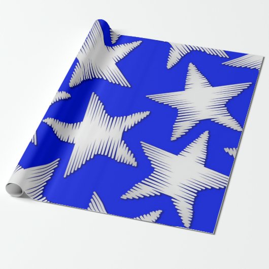 Sternmuster Geschenkpapier (Ungerollt)