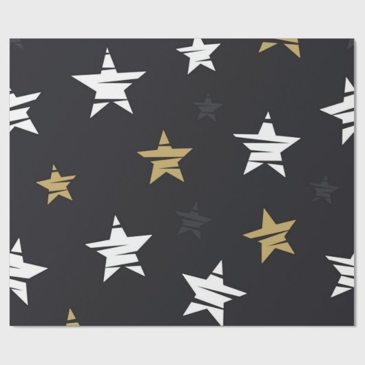 Sternmuster Geschenkpapier (Flach)