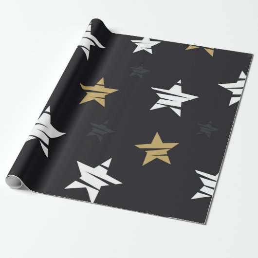 Sternmuster Geschenkpapier (Ungerollt)