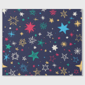 Sternmuster Geschenkpapier (Flach)