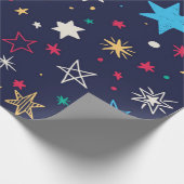 Sternmuster Geschenkpapier (Ecke)