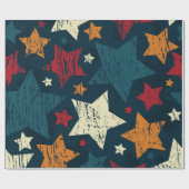Sternmuster Geschenkpapier (Flach)