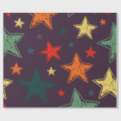 Sternmuster Geschenkpapier (Flach)
