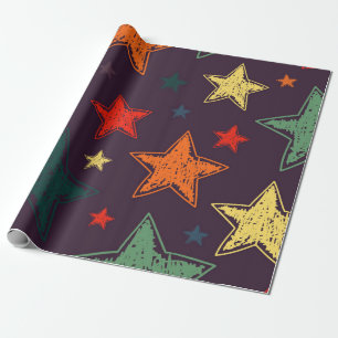 Sternmuster Geschenkpapier