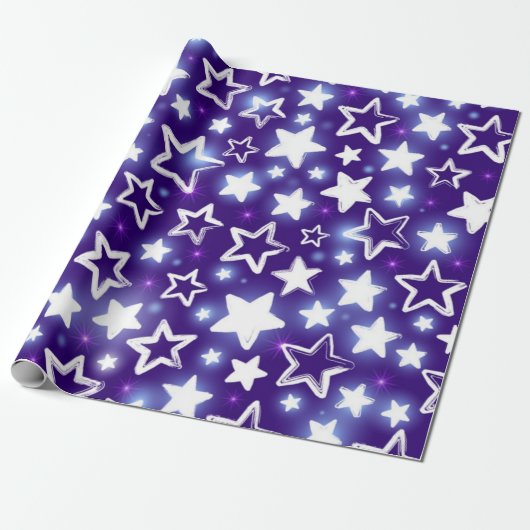 Sternmuster Geschenkpapier (Ungerollt)
