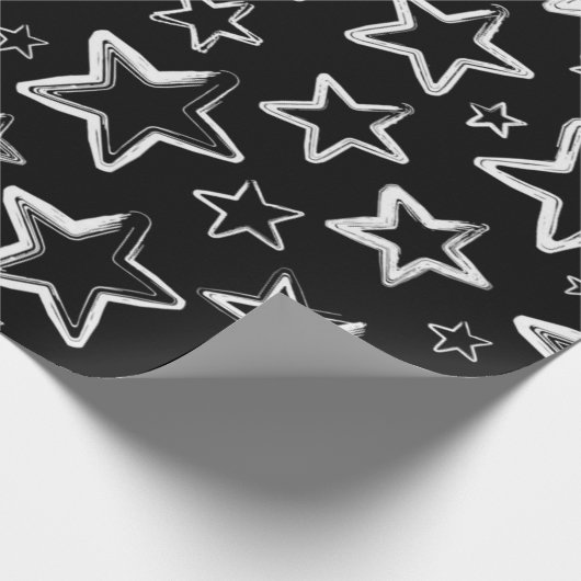 Sternmuster Geschenkpapier (Ecke)