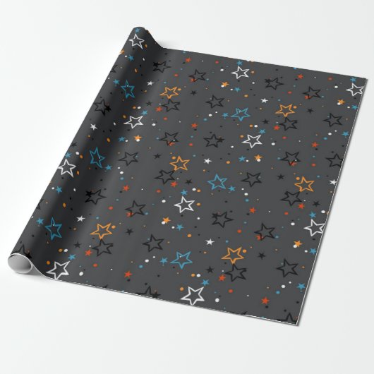 Sternmuster Geschenkpapier (Ungerollt)
