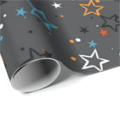 Sternmuster Geschenkpapier (Rolleneckpunkt)