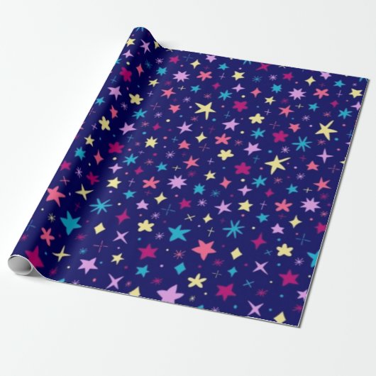 Sternmuster Geschenkpapier (Ungerollt)