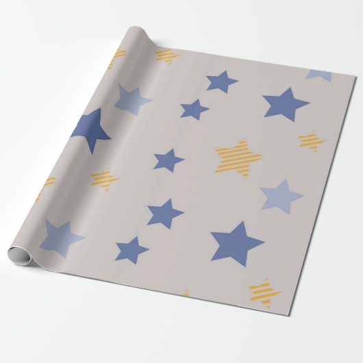 Sternmuster Geschenkpapier (Ungerollt)