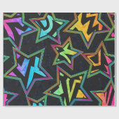 Sternmuster Geschenkpapier (Flach)