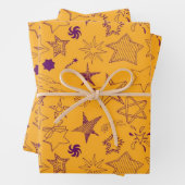 Sternmuster Geschenkpapier Set (Beispiel)