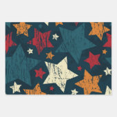 Sternmuster Geschenkpapier Set (Vorderseite 2)