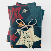 Sternmuster Geschenkpapier Set (Beispiel)