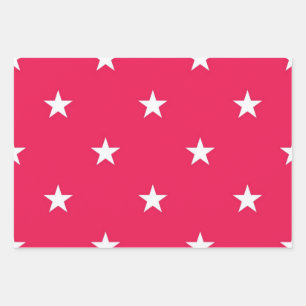 Sternmuster Geschenkpapier Set