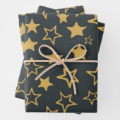 Sternmuster Geschenkpapier Set (Beispiel)