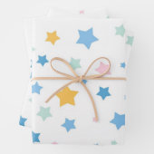 Sternmuster Geschenkpapier Set (Beispiel)