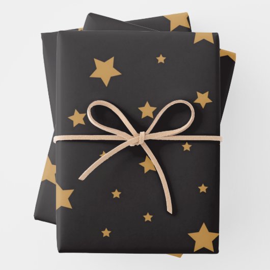 Sternmuster Geschenkpapier Set (Beispiel)