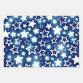 Sternmuster Geschenkpapier Set (Vorderseite 2)