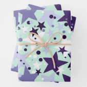 Sternmuster Geschenkpapier Set (Beispiel)