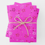 Sternmuster Geschenkpapier Set (Beispiel)