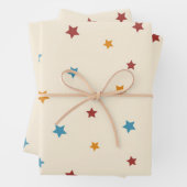 Sternmuster Geschenkpapier Set (Beispiel)
