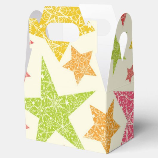 Sternmuster Geschenkschachtel (Geöffnet)