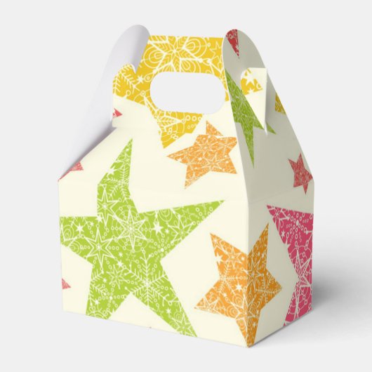 Sternmuster Geschenkschachtel (Vorderseite)