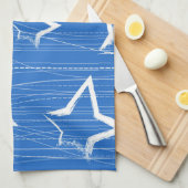 Sternmuster Geschirrtuch (Viertel Falte)