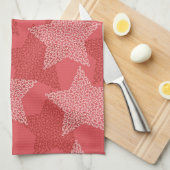Sternmuster Geschirrtuch (Viertel Falte)