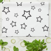 Sternmuster Geschirrtuch (Gefaltet)