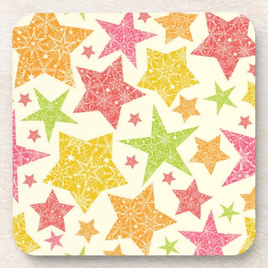 Sternmuster Getränkeuntersetzer (Vorderseite)