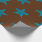 Sternmuster Golden 16 Geschenkpapier (Ecke)