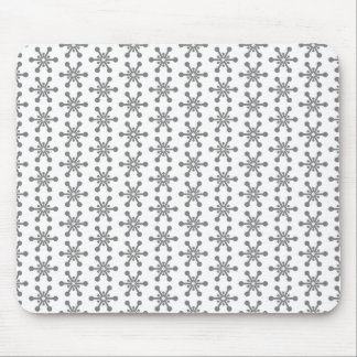 Sternmuster - Grau auf Weiß Mousepad