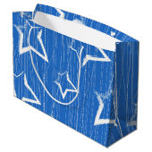 Sternmuster Große Geschenktüte (Rückseite Schrägansicht)