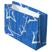 Sternmuster Große Geschenktüte (Vorderseite Schrägansicht)